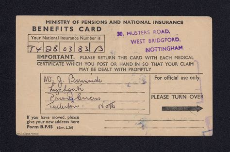 National Insurance Number Card – Replica NI Card for Keeping Your Number Handy – Biodegradable ...