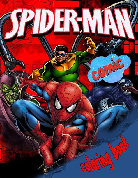 Spider Man Coloring Book Spiderman Giant Coloring Book With Excellent ...