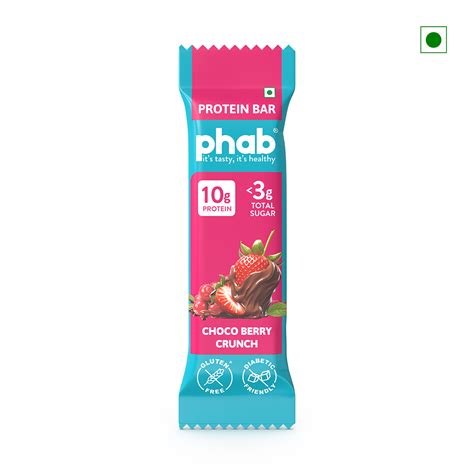 Phab Protein Bar Choco Berry Crunch 50g – Cococart India