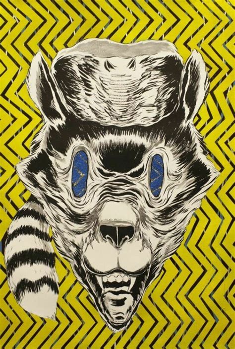 Mark Thomas Gibson, Ring Master, 2013, Ink, acrylic, and glitter on ...