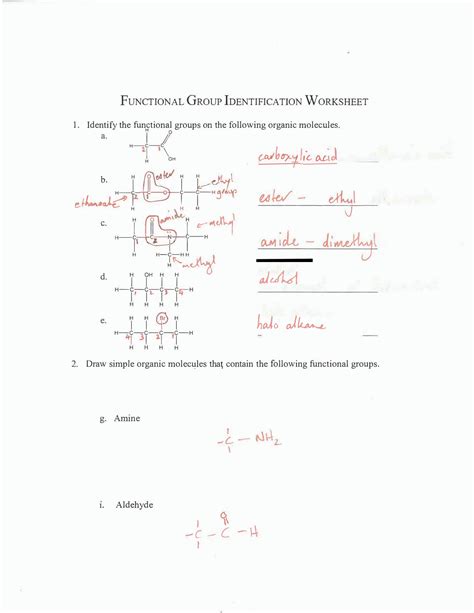 Image result for Functional Group Practice Problems Workbook