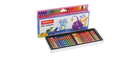 Unomax Wax Crayons Extra Long 24 + 2 Shades (Pack of 5) Buy Online
