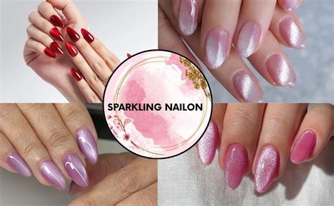 Buy Sparkling Nailon Luxury Handmade Cat Eye Press On Nails for Women ...