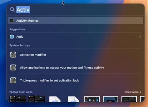Task View Mac OS 的图像结果