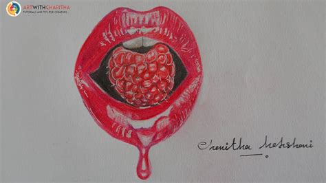 Image result for Realistic Lips Drawing