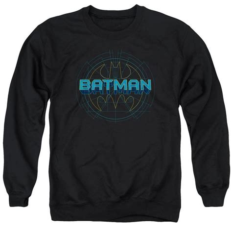 Batman Bat Tech Logo Adult Crewneck Sweatshirt