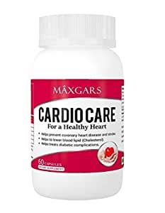 Buy Maxgars 100% Natural Cardio Care Capsules Cardiovascular Support ...