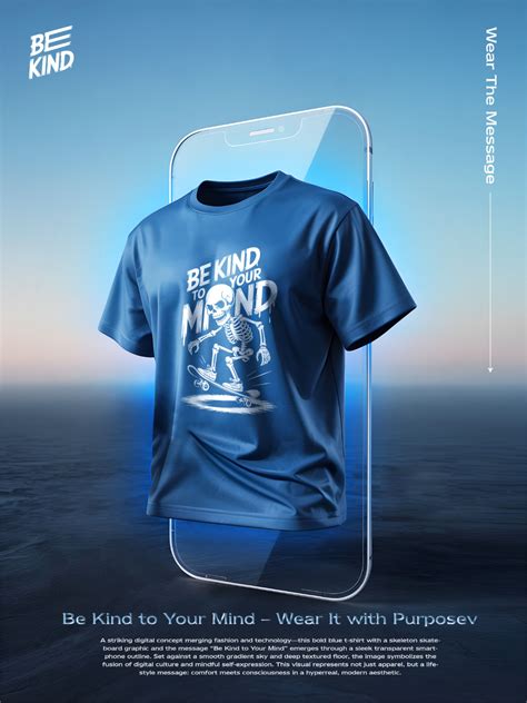 "Be Kind to Your Mind – Wear It with Purpose" in 2025 | Custom tshirt ...