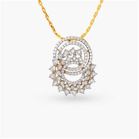Buy Refined Gold & Diamond Pendant Online | Tanishq