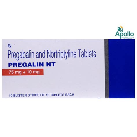 Pregalin NT Tablet 10's Price, Uses, Side Effects, Composition - Apollo ...