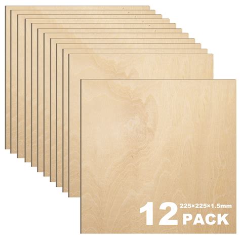 Buy Basswood Sheets 8.8 x 8.8 x 1/16 Inch Unfinished Balsa Wood Sheets ...