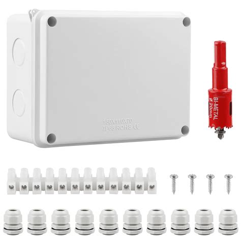 Buy CPROSP Junction Box Waterproof IP65 Wet Room Boxes Surface-ed ...