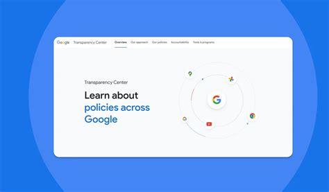 Transparency Center - Google Product Policies and Policy Areas