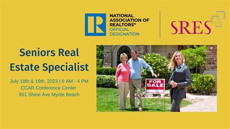 Seniors Real Estate Specialist (2 Day Designation Course), 951 Shine ...