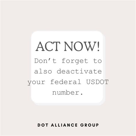 #usdot #deactivation #dotalliancegroup | DOT Alliance Group