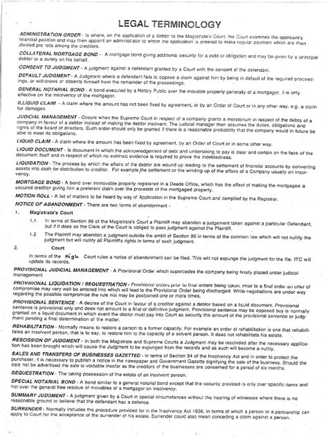 Image result for Legal Term Definitions