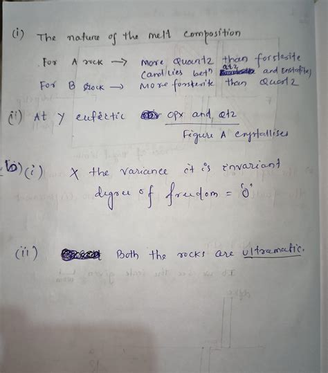 A) shown below are textures of two magmatic rocks in figures a and b ...