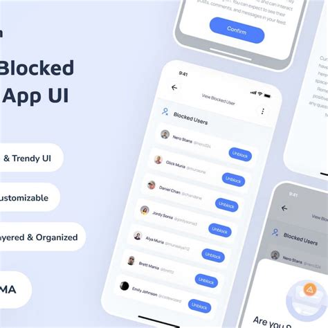 Trion - View Blocked Users App UI | App ui, App, Users