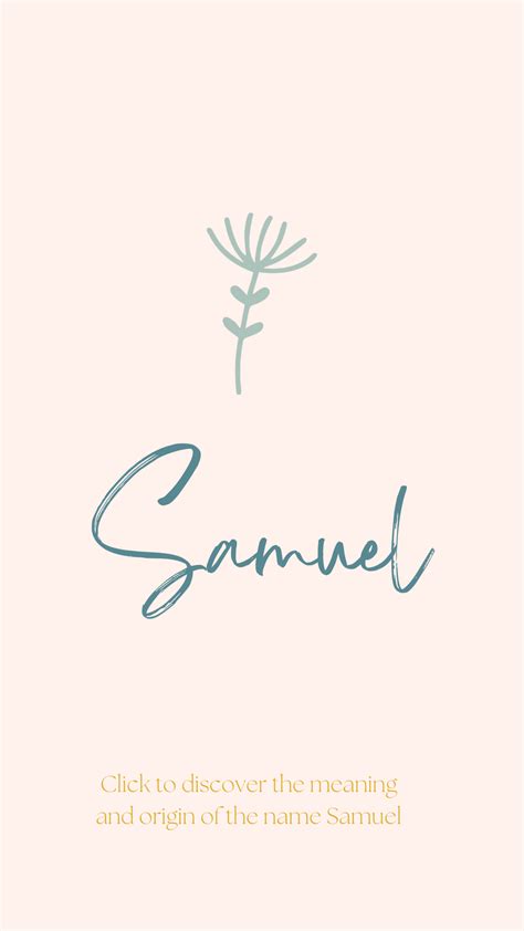 Name Meaning Samuel
