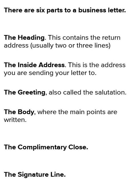 The main point is written in which part of a formal letter mcq - Brainly.in