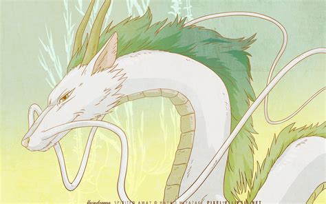 Spirited Away Haku Dragon Form Wallpaper