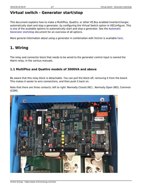 Image result for Multiplus Remote Generator Start