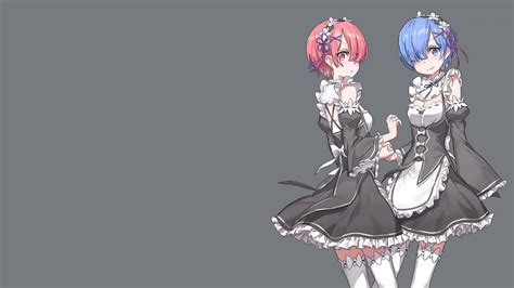 Download Anime Maids Wearing Thigh High Socks Wallpaper | Wallpapers.com