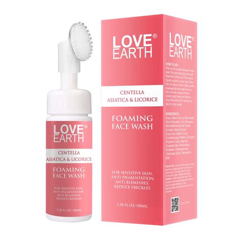Buy Love Earth Centella Asiatica & Licorice Foaming Face Wash Online