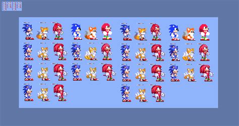 10x I made simple Sonic 3 Knuckles Sprites by Abbysek on DeviantArt