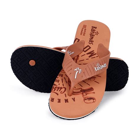 Buy Tan Flip Flops for Men BHG 223 Online at best Price – Relaxo ...