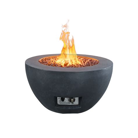 Kante 25 Inch Propane Fire Table, 50,000 BTU Large Concrete Fire Pit ...