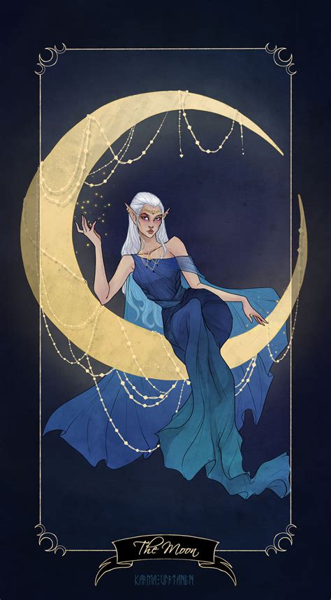 YCH Tarot The Moon by karmavirtanen on DeviantArt