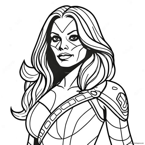 Gamora Coloring Page (38913-30769)