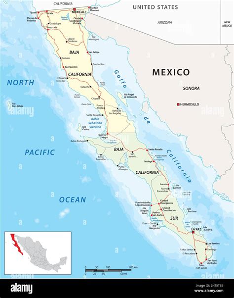 Map Of Baja Ca