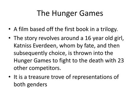 A2 Media case study - The Hunger Games (genre) | PPTX