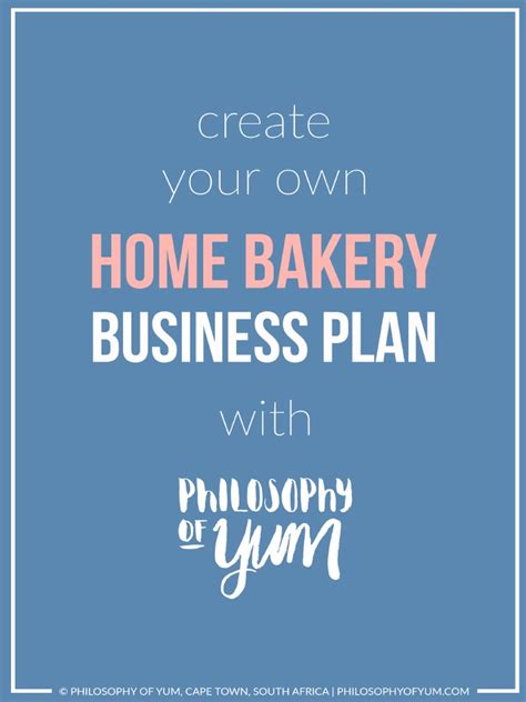Home Bakery Business Plan Template 的图像结果