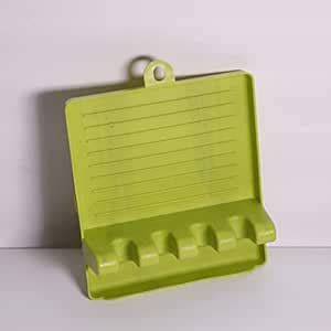 Cloud Moon Spoon Holder with Drip Pad Heat-Resistant Plastic Spoon Rest ...