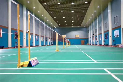 Indoor Plastic PVC Vinyl Sports Flooring for Badminton Basketball Court ...