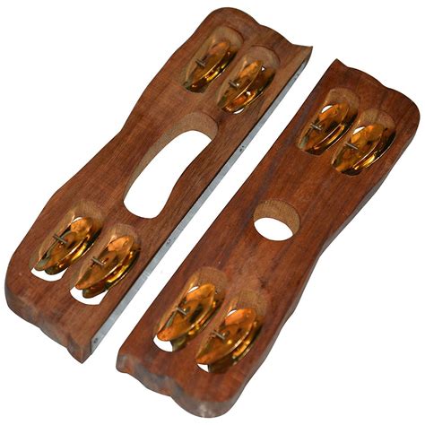 HRB MUSICALS WOODEN Khadtal Pair Indian Musical Percussion Instrument ...