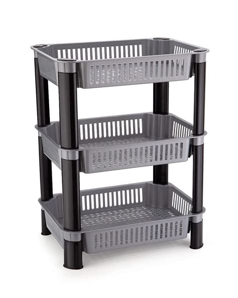 FRIEDERICH Plastic Vegetable Trolley Rack for Kitchen Storage Vegetable ...