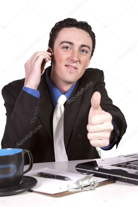 Businessman Working at Desk 的图像结果