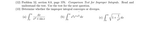 Image result for Comparison Test Improper Integrals