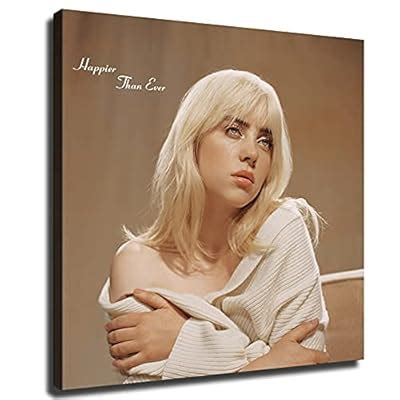 American Pop Singer Billie EILISH Poster Happier India | Ubuy