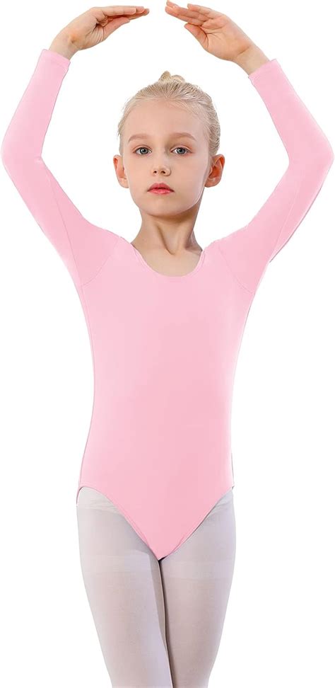 Buy Gymnastics Leotards for Girls Kids Long Sleeve Leotard Ballet ...