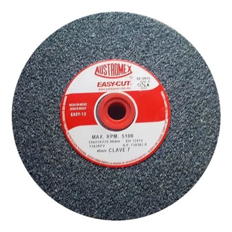 Piedra Para Esmeril De 6 X 3/4 X 1 Grano 36 Autromex Aus-7