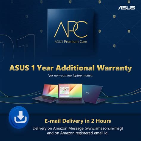 ASUS Premium Care 1 Years Extended Warranty with Onsite Service for Non ...