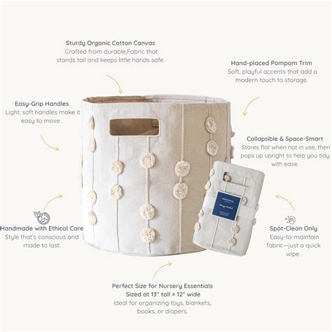 MakeMakeOrganics MakeMake Organics Storage Bins for Kids Nursery Bin ...