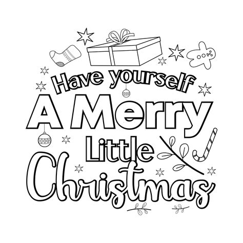 Coloring Pages That Say Merry Christmas