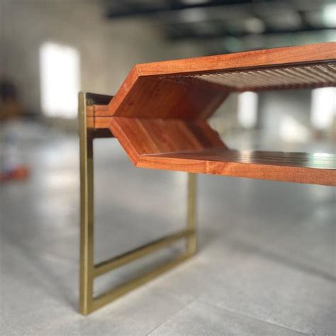 Cane Vertical Split Table For Living Room | Center Table - IKIRU