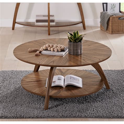 Kate and Laurel Foxford Round Wood Coffee Table - Bed Bath & Beyond ...